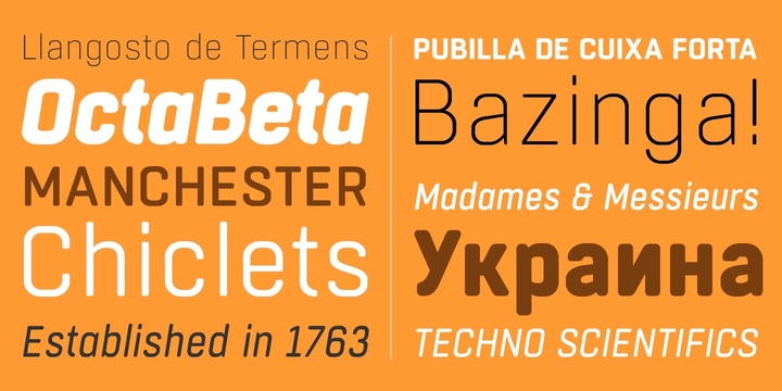 Boxed Round Semibold Italic Font preview